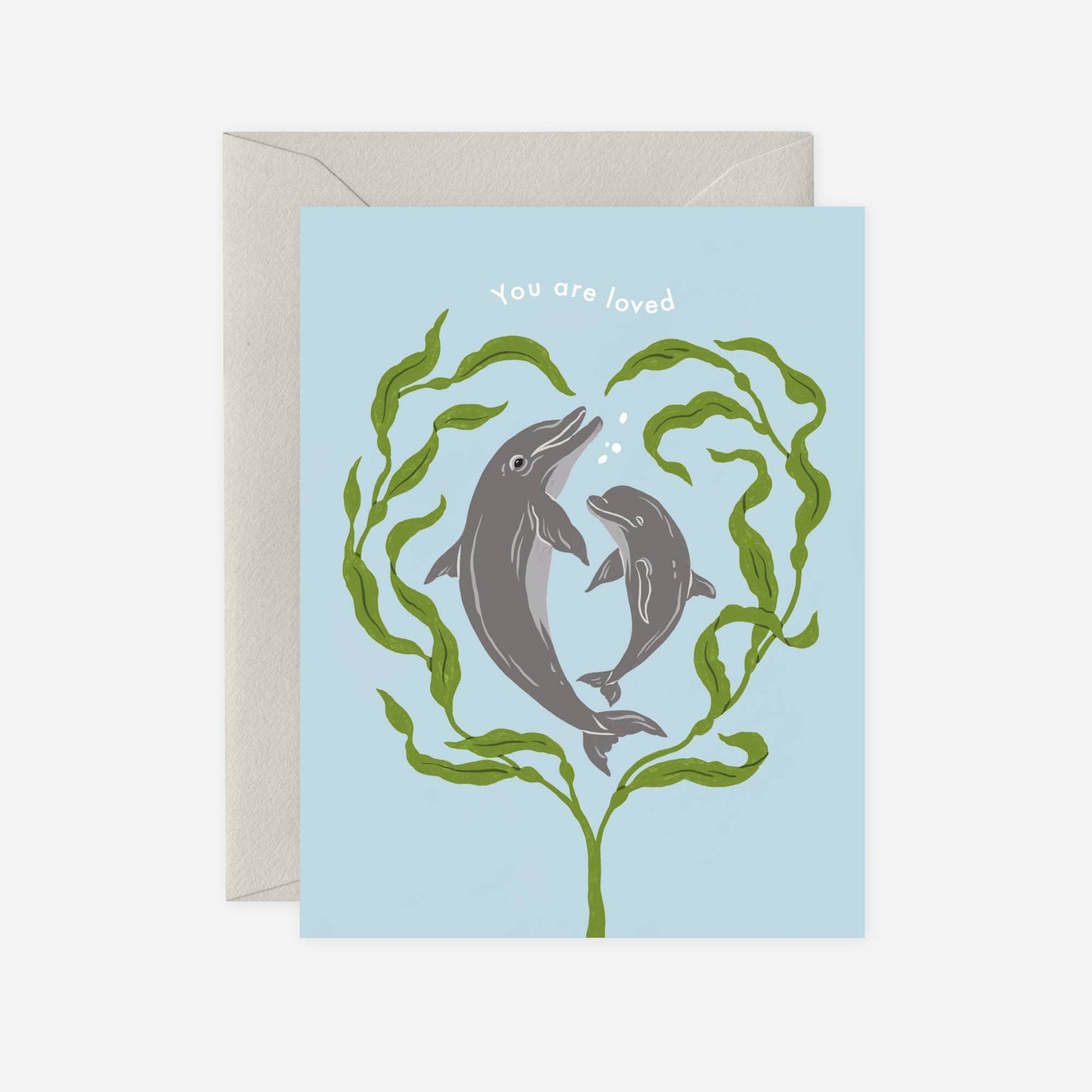 Dolphin Family Love Card