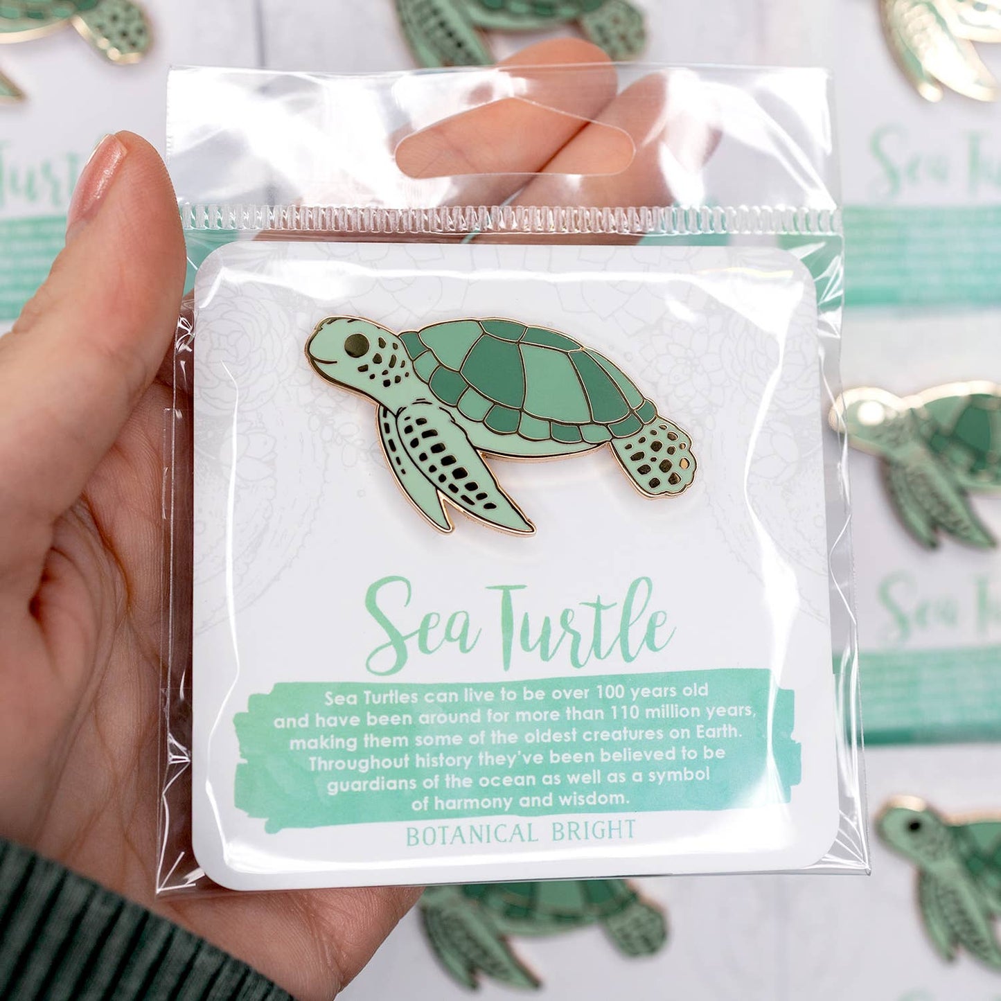 Sea Turtle Enamel Pin