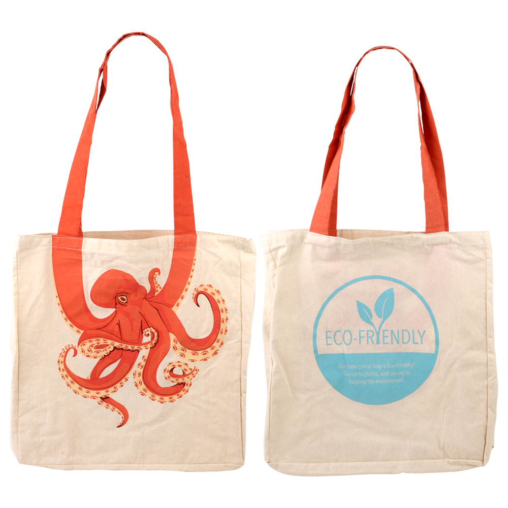 16" OCOTPUS TAIL ECO-FRIENDLY CANVAS BAG