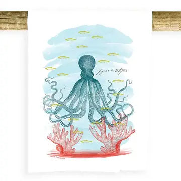 Octopus & Coral Towel