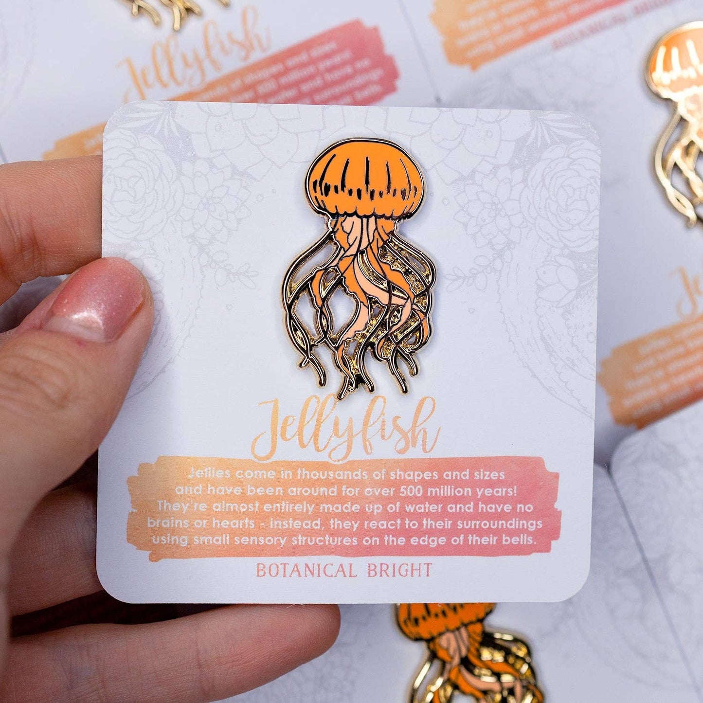 Jellyfish Enamel Pin