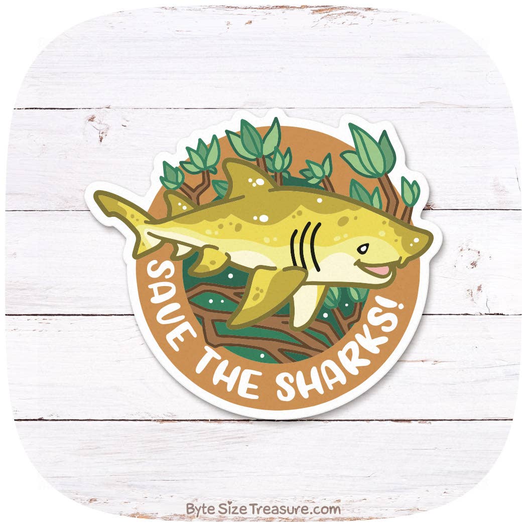 Lemon Shark Vinyl Sticker