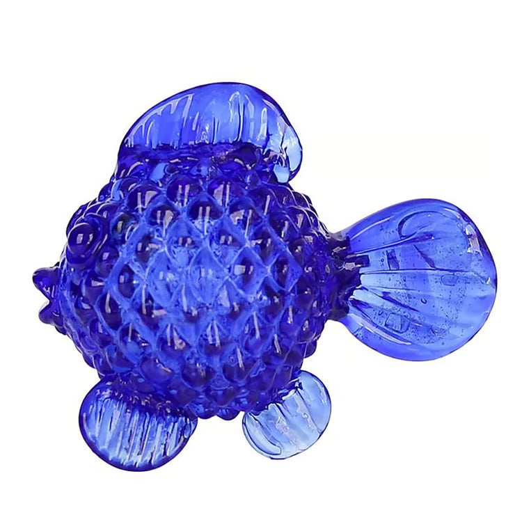 Blue fish figure