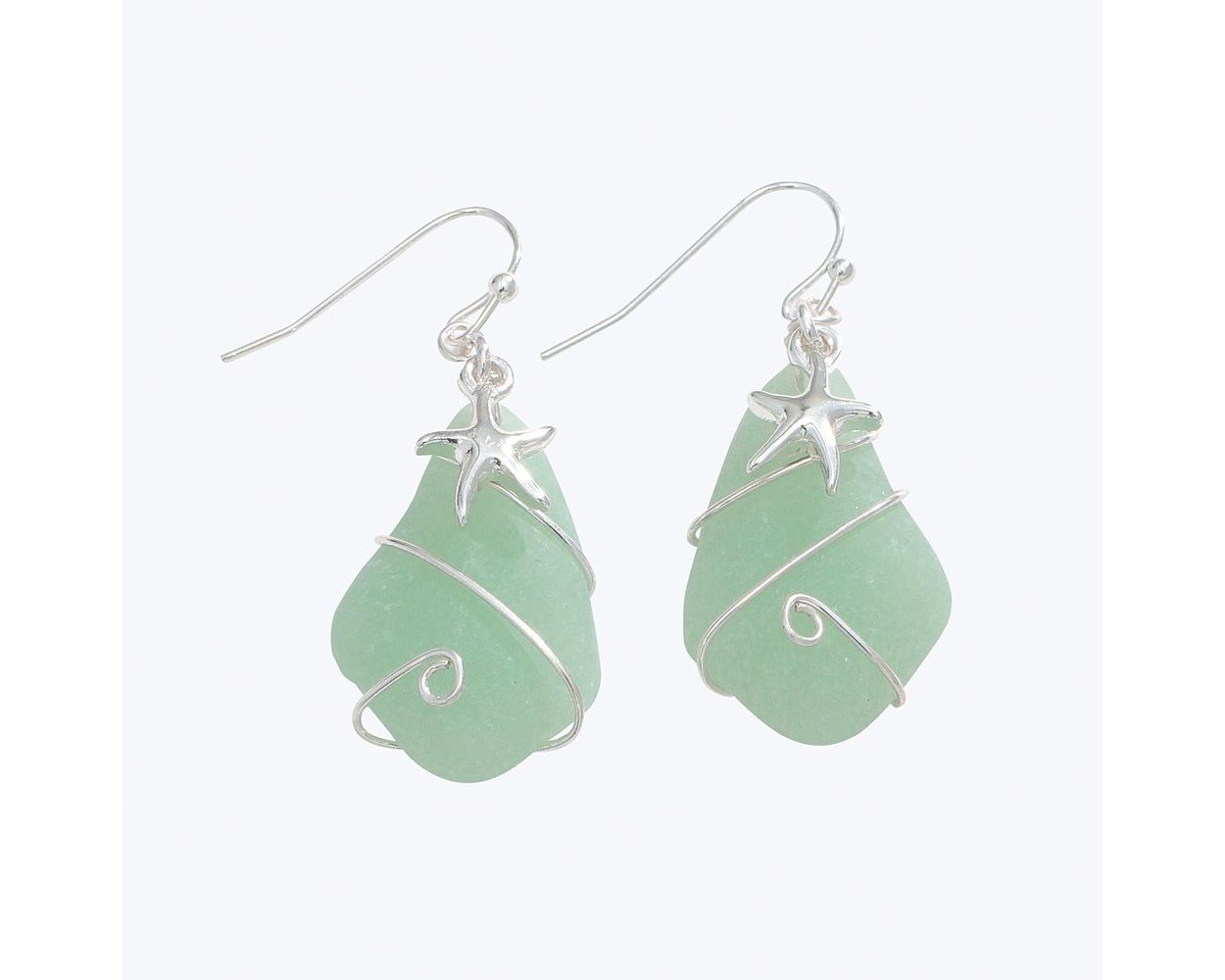 Earrings-Sea Glass Starfish