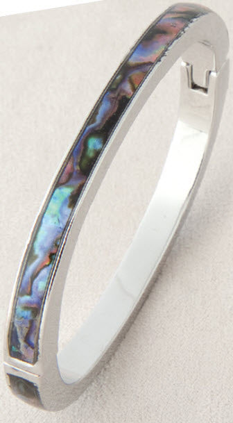 Plain Hinged Abalone Bracelet