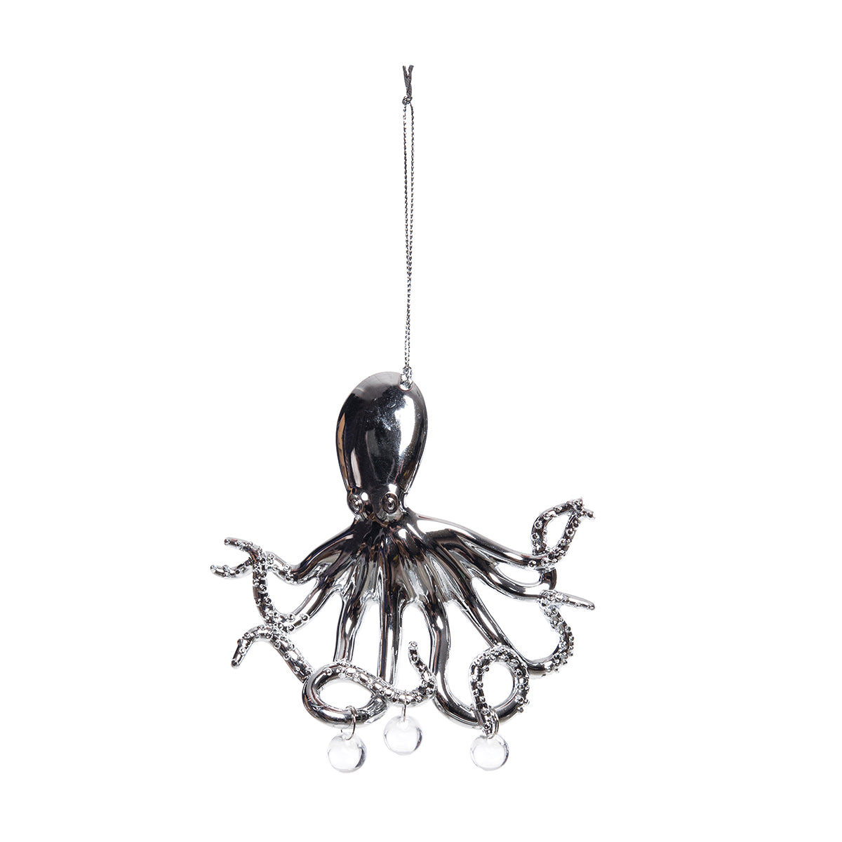 SILVER OCTOPUS ORNMT