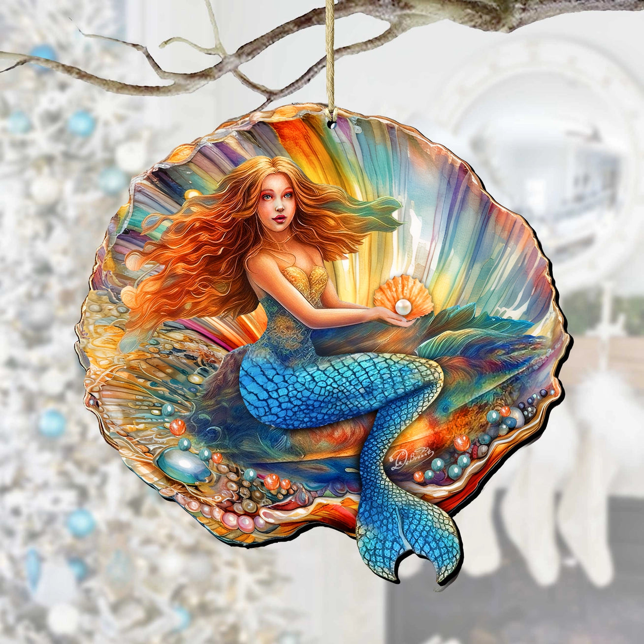 MERMAID IN THE SHELL ORNAMENT