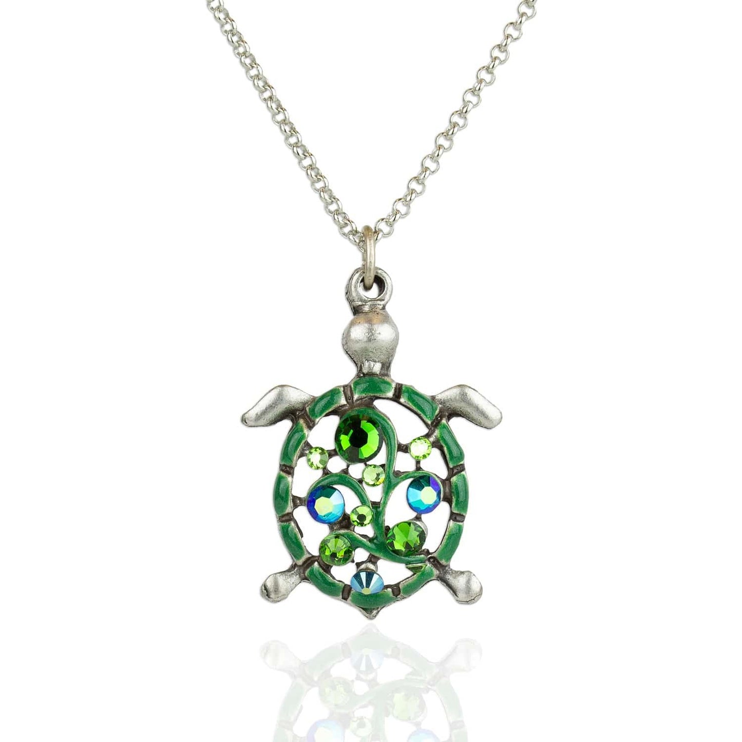 Crystal Sea Turtle Necklace