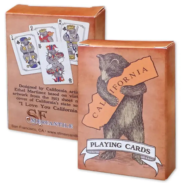 CA BEAR HUG PLAYING CARDS