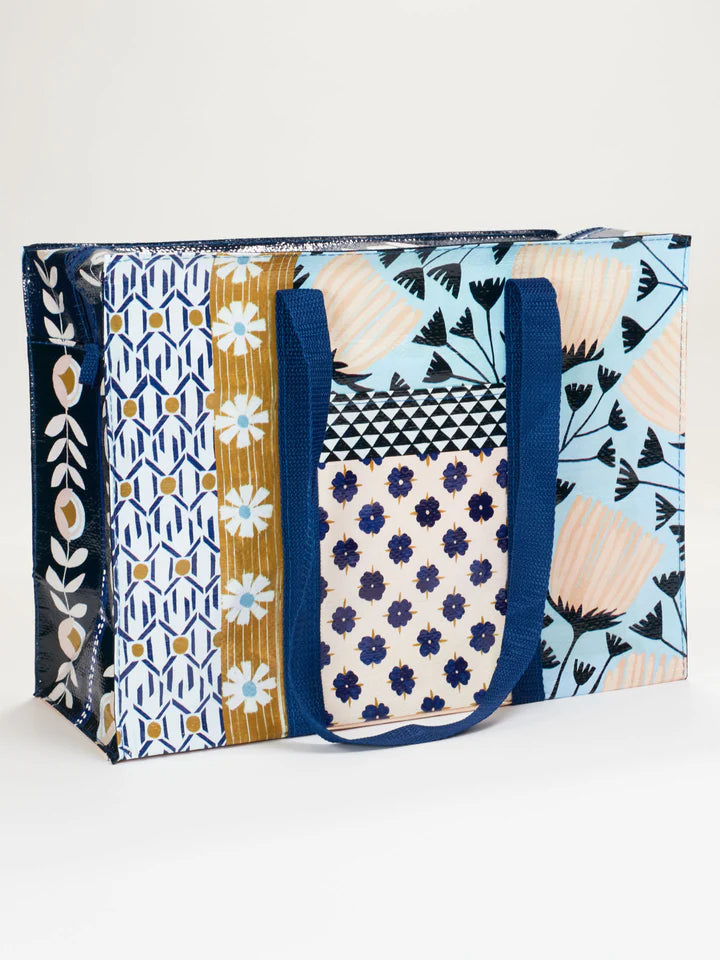 PATCHWORK SHOULDER TOTE