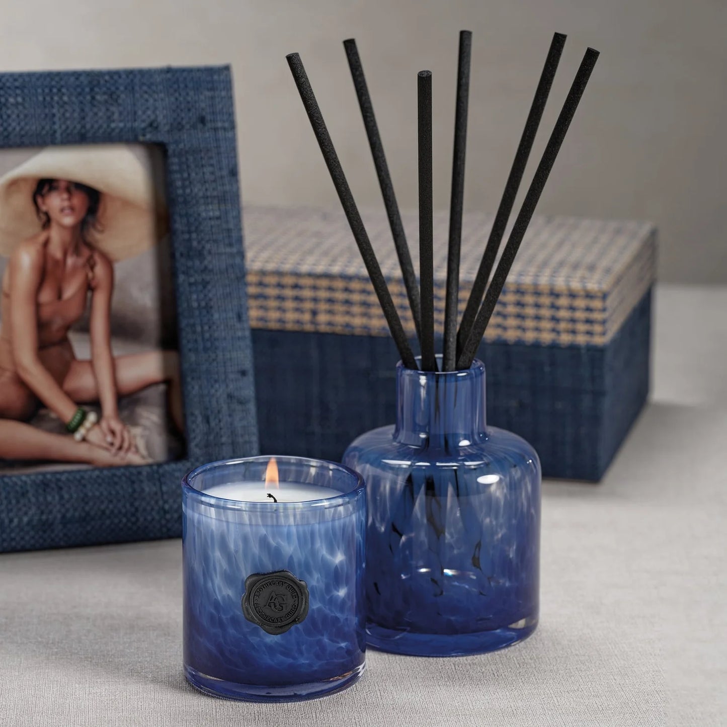 AG Opal Glass Reed Diffuser in Gift Box - Sea Salt