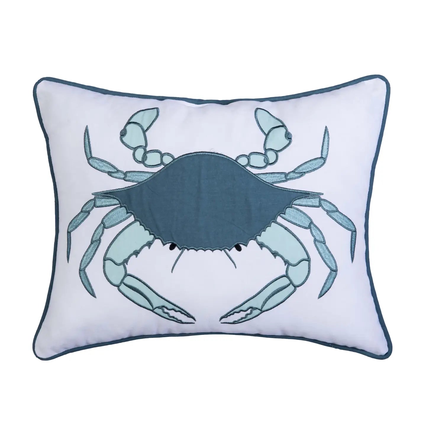Sea Glass Crab Pillow