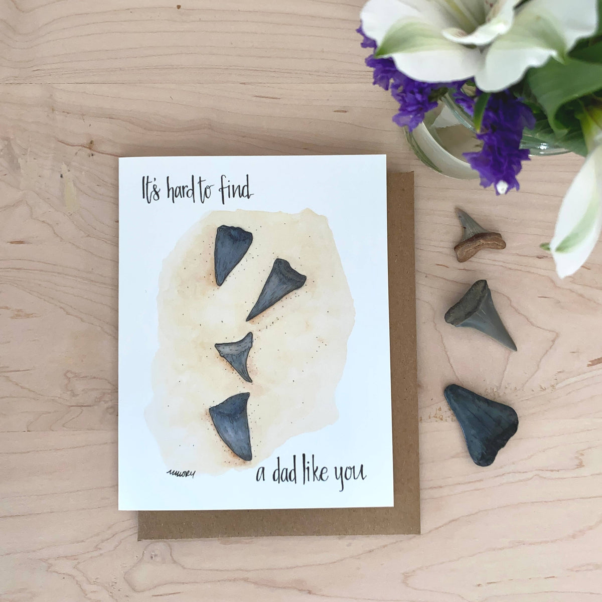 A Dad Like You Shark Tooth Father's Day Card