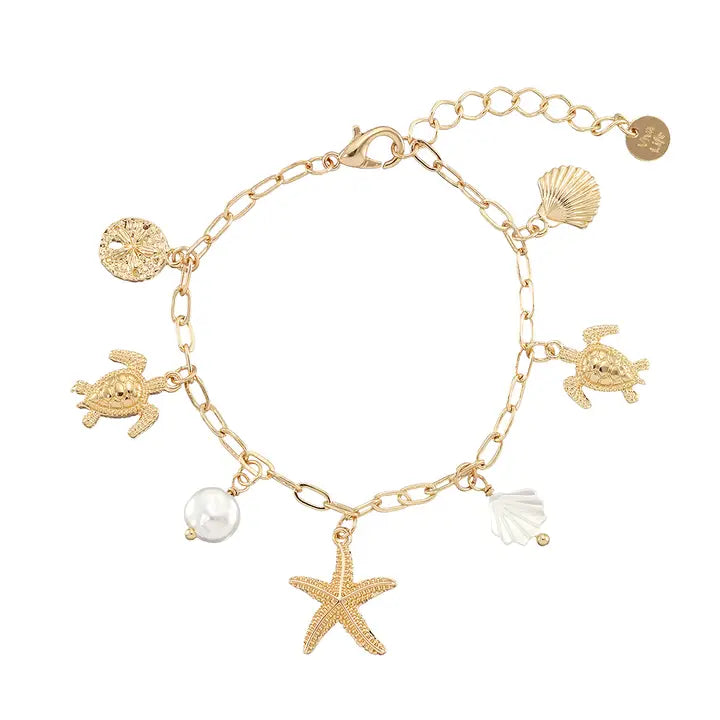Sea life Bracelet With Pearl
