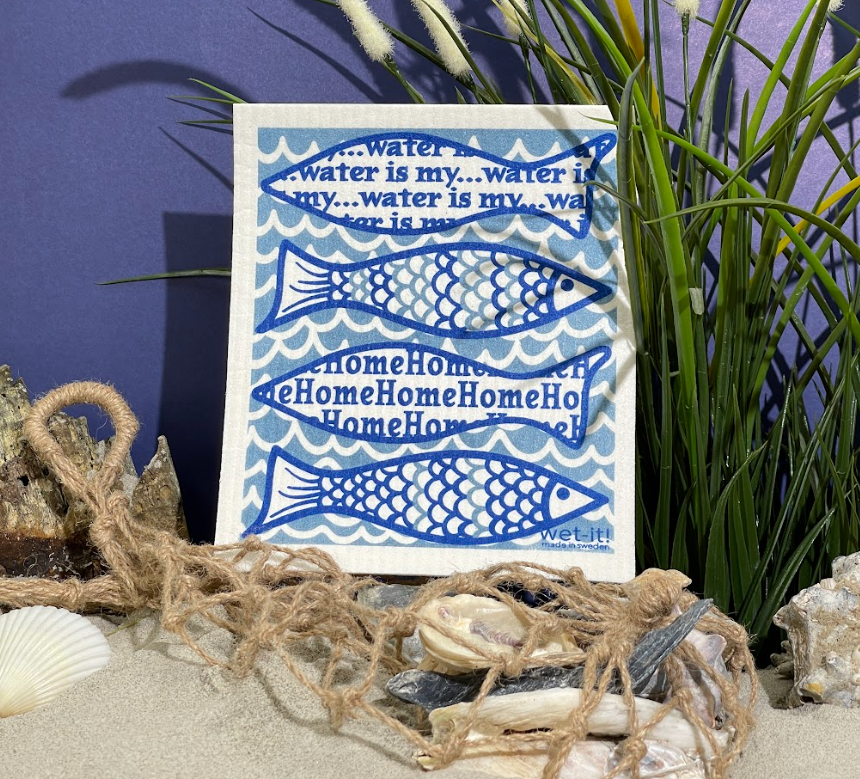 Water is my Home Swedish Cloth