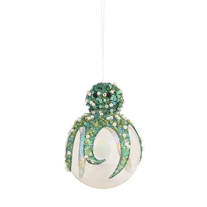GREEN SHIMMER OCTO ORNMT