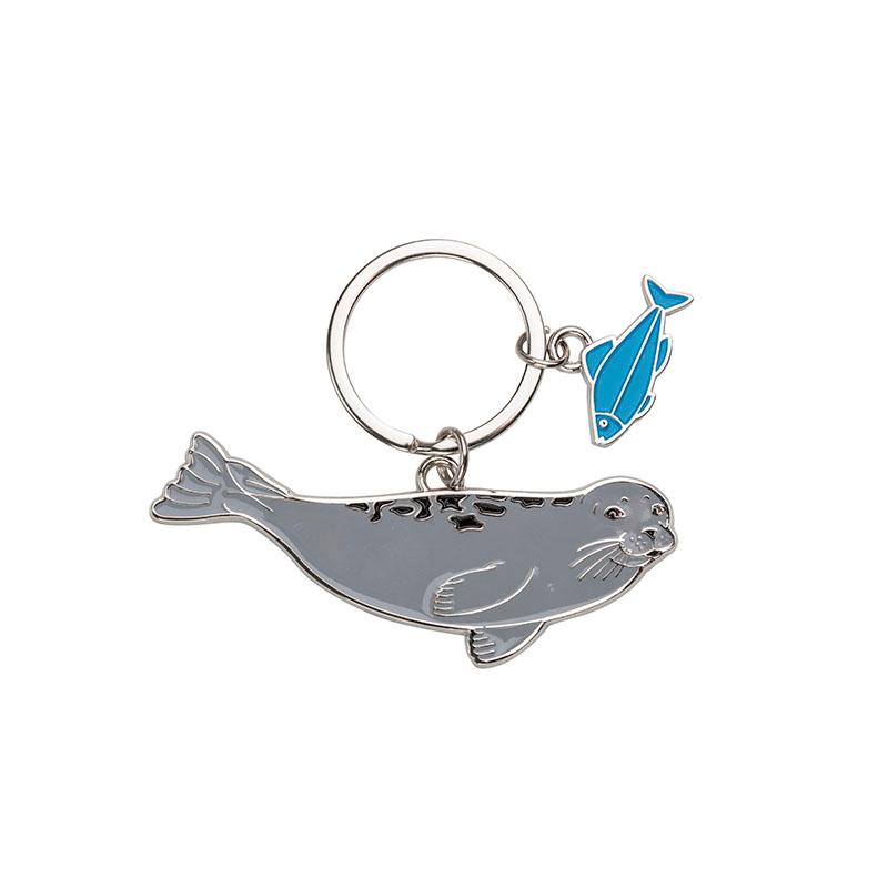 HARBOR SEAL SHAPED KEYRING