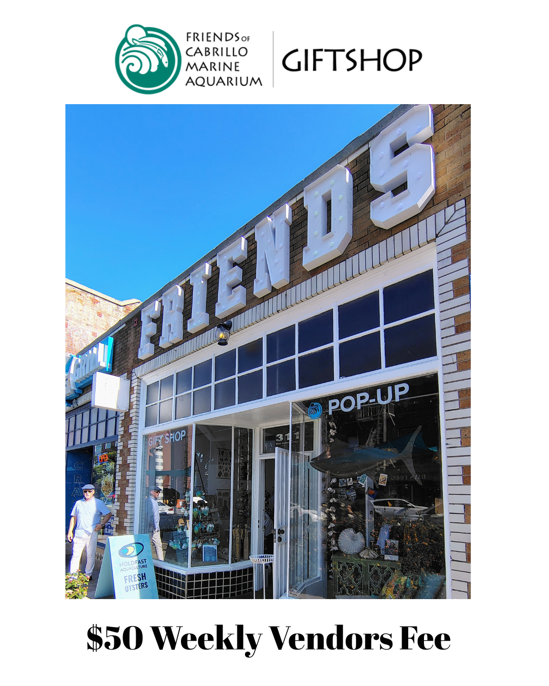 Downtown Giftshop Vendors Fee