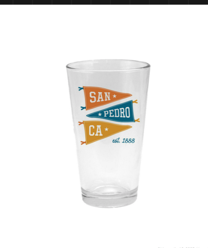 16OZ SAN PEDRO PINT GLASS