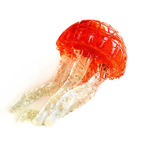 Red-Orange Jellyfish by Barcino