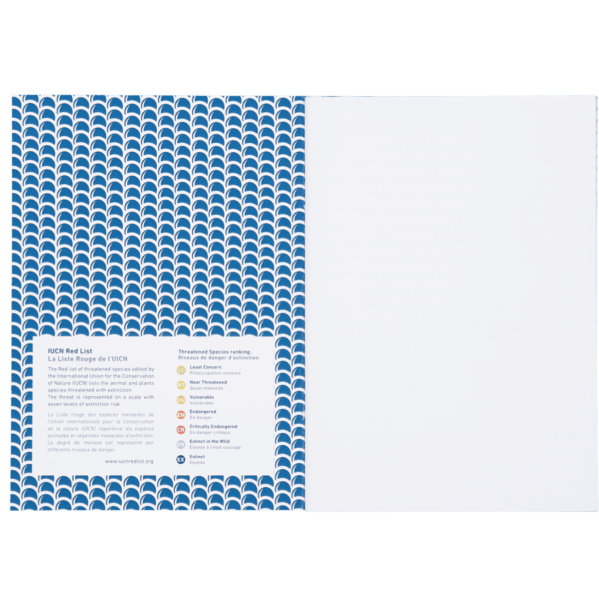 Whale Recycled paper A5 notebook