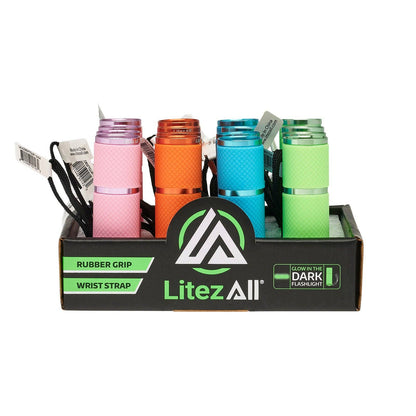 LitezAll Glow In the Dark LED Pocket  Flashlight with COB LED