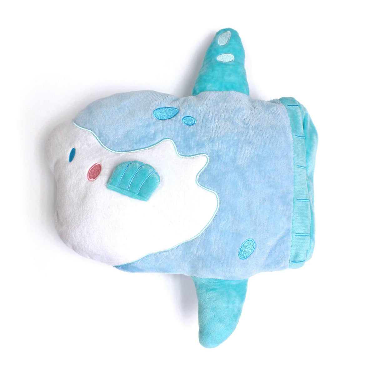 AquaGlows Mola Mola Fish Reversible Glow in the Dark Plush