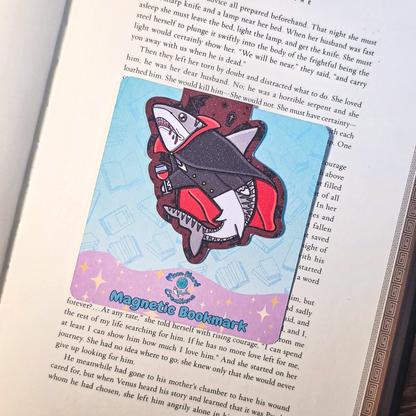 Halloween Monsters Shark Magnetic Bookmarks
