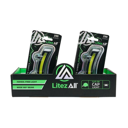 LitezAll 200 Lumen Clip On Cap Light