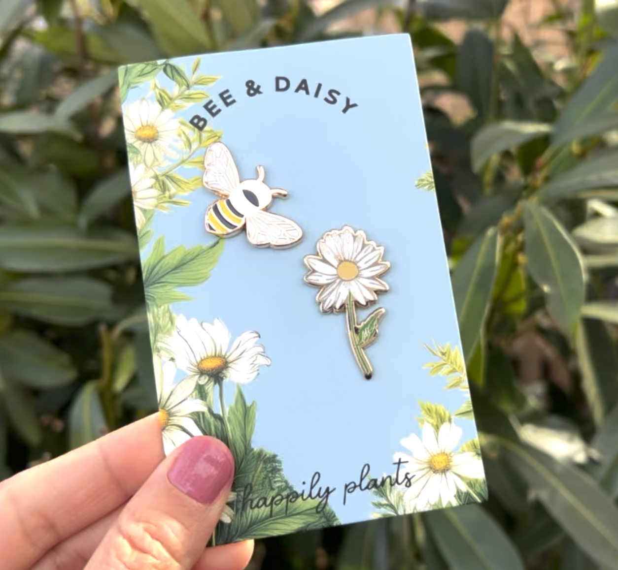 Pollinator Gift Set  - Bee & Daisy Flower Pins