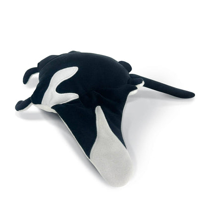AquaGlows Manta Ray Plush | Reversible, Glow in the Dark