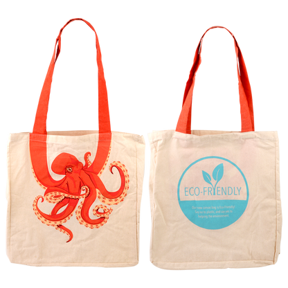 16" OCOTPUS TAIL ECO-FRIENDLY CANVAS BAG