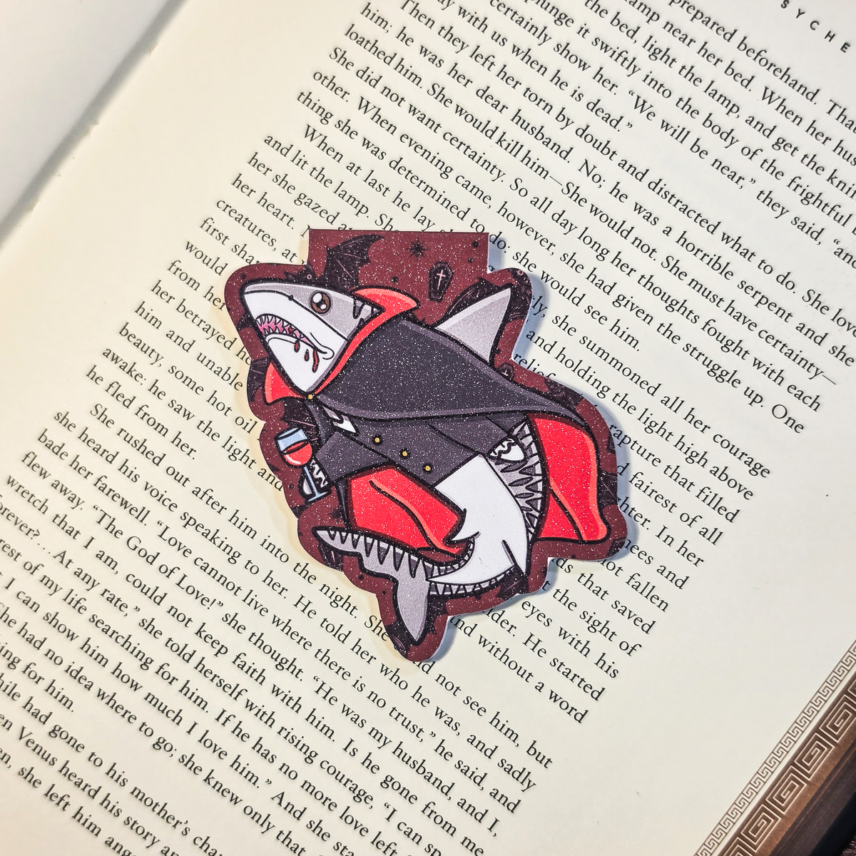 Halloween Monsters Shark Magnetic Bookmarks