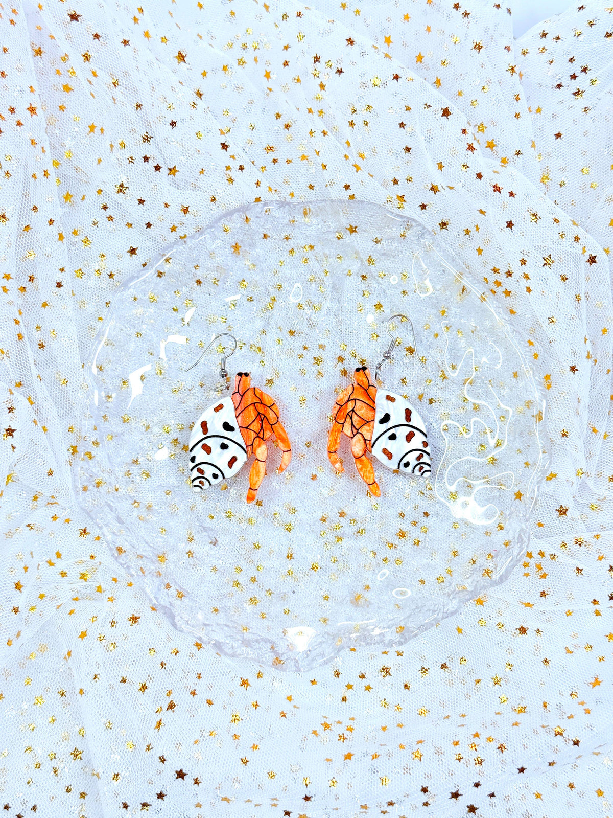 Hermit Crab Earrings (Moo Chic)