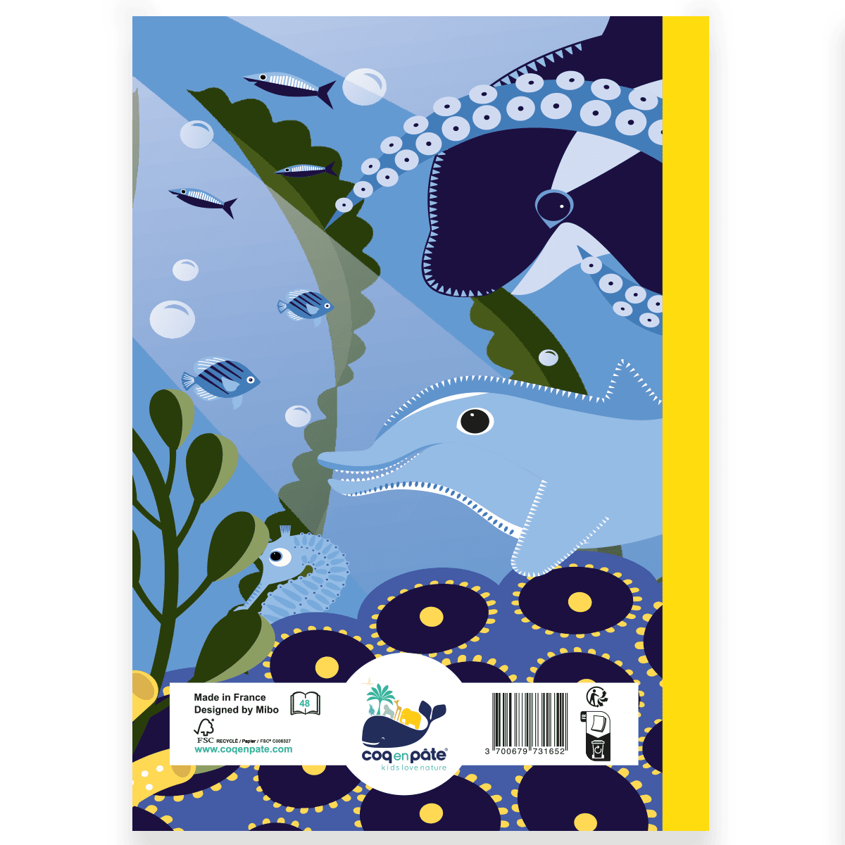 Octopus Garden Recycled paper A5 notebook