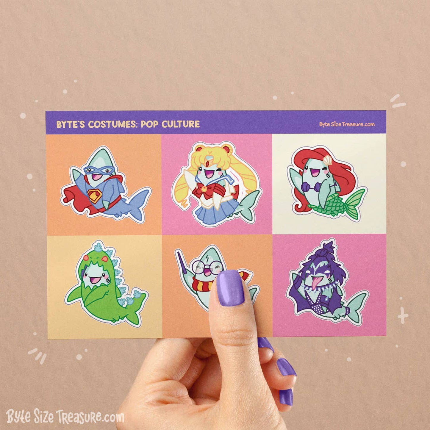 Shark Costumes - Pop Culture Sticker Sheet