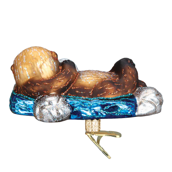 Floating Sea Otter Ornament