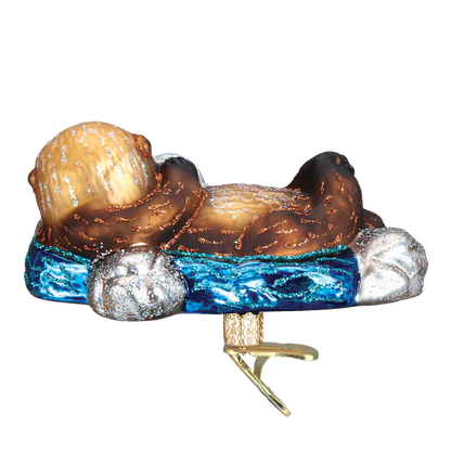 Floating Sea Otter Ornament