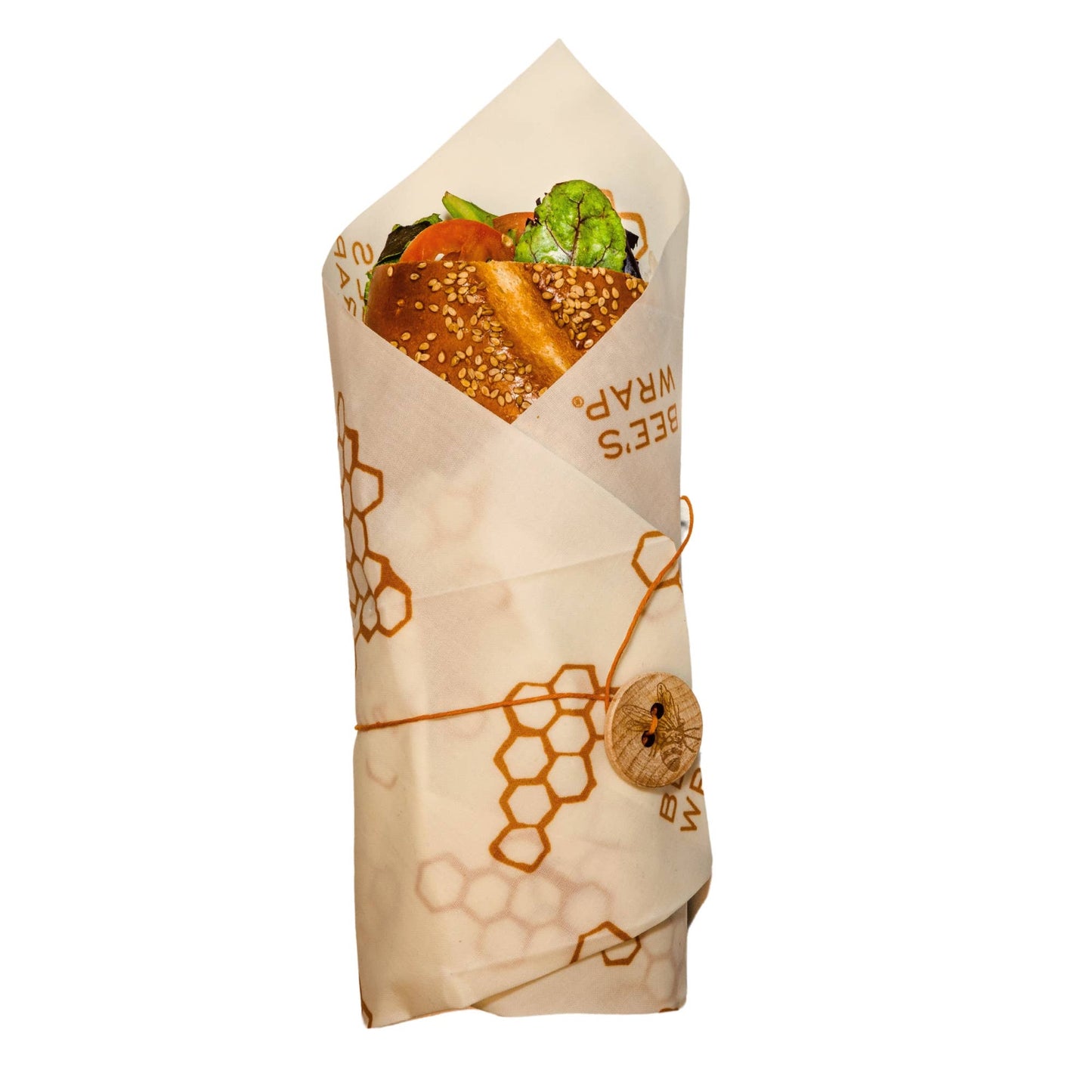 Bees Wrap Reusable Beeswax Sandwich Wrap - Honeycomb Print