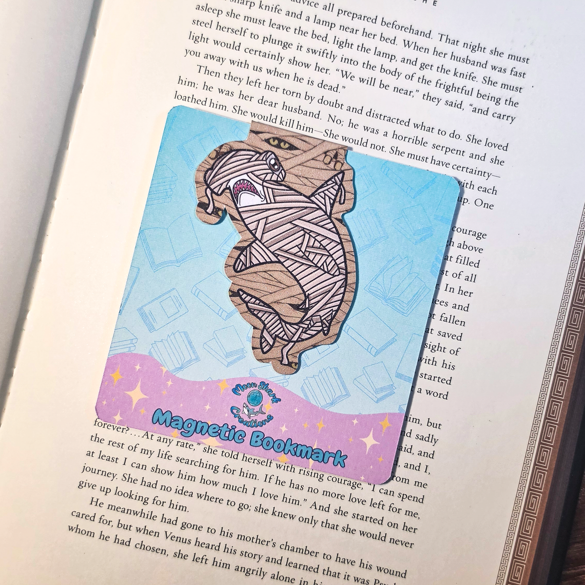Halloween Monsters Shark Magnetic Bookmarks
