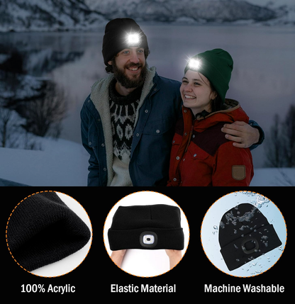 Black LED Beanie