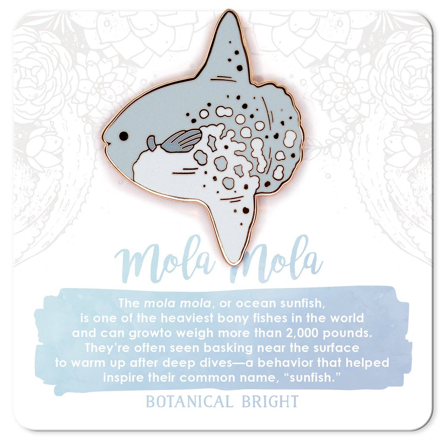 Mola Mola Sunfish Enamel Pin