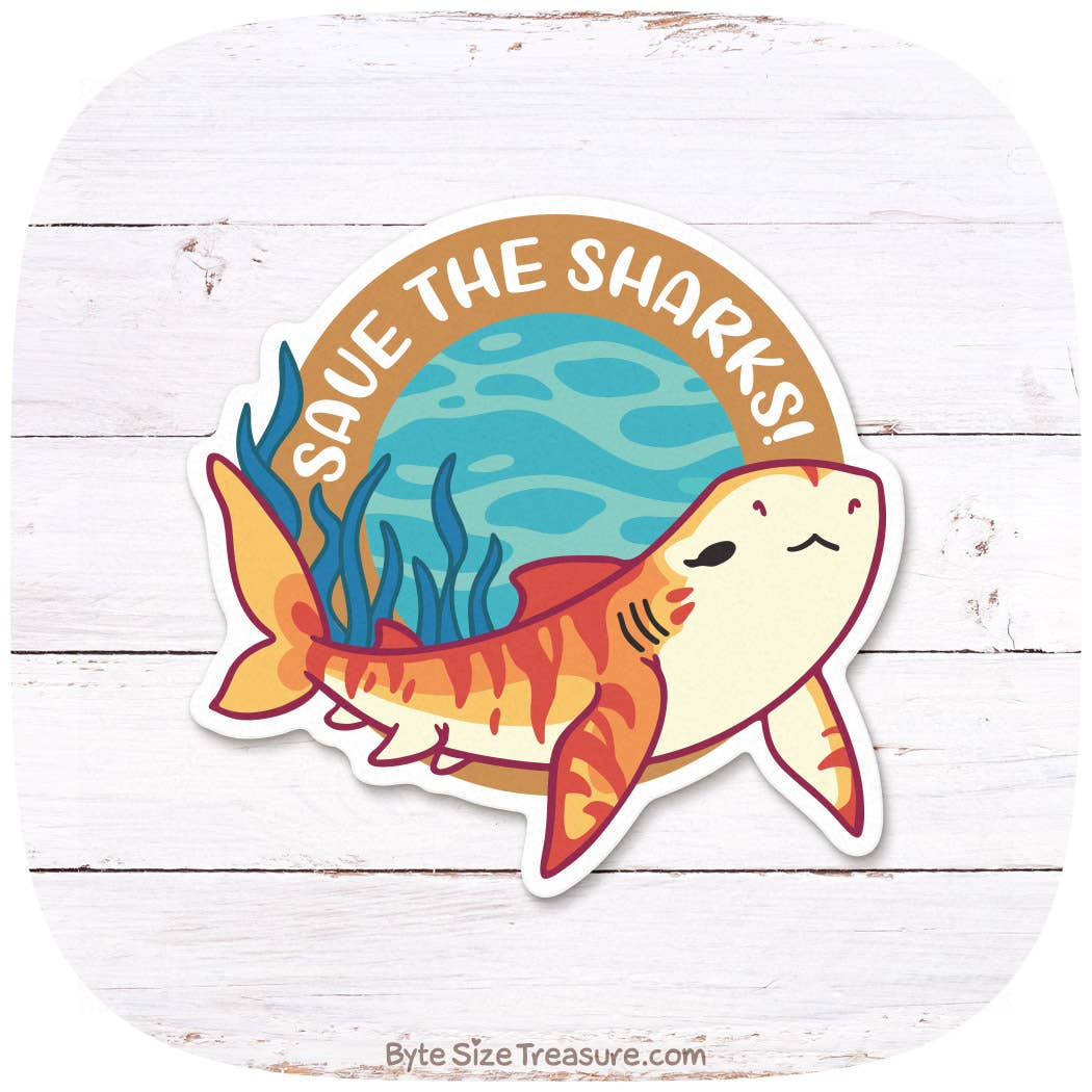 Tiger Shark Vinyl Sticker