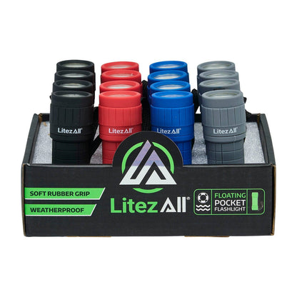 LitezAll 100 Lumen All Weather Rubber Coated Flashlight