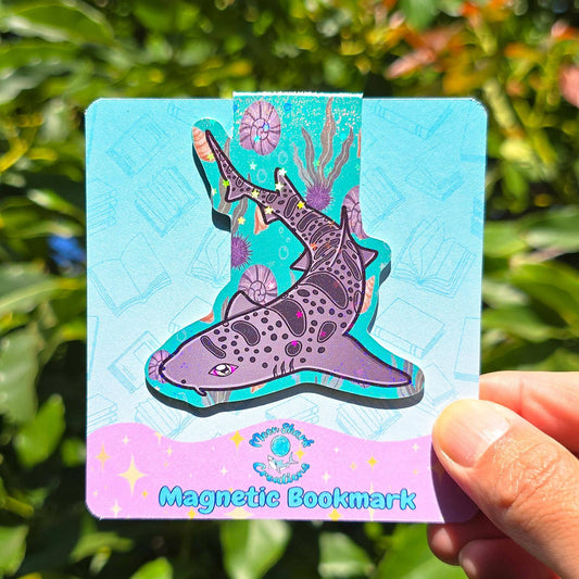 Leopard Shark Magnetic Bookmarks | Book Lover Page Marker