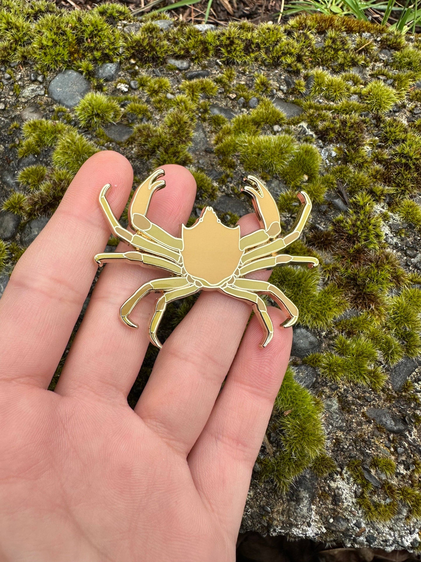 Kelp Crab Enamel Pin - 25% to Charity!
