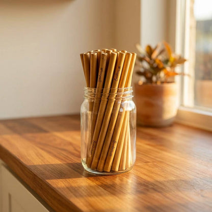 Bulk Individual Bamboo Straws | Travel Bestseller