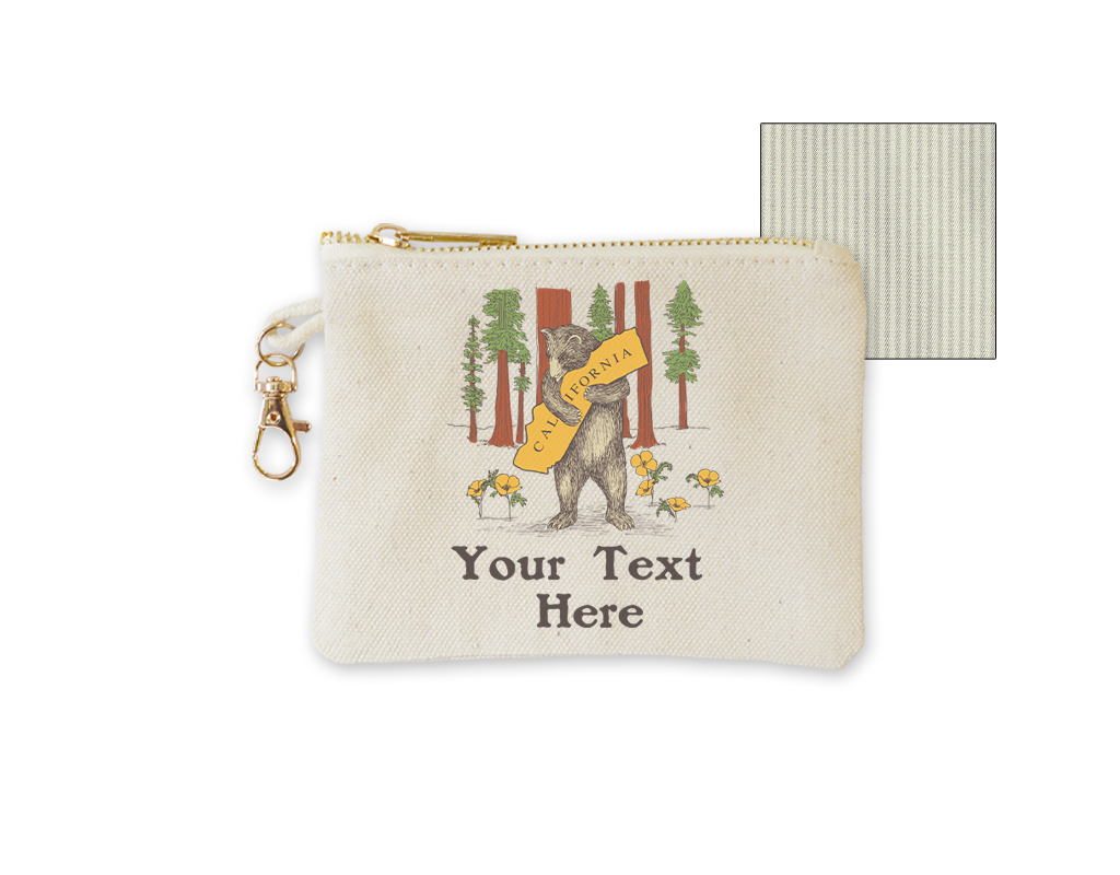 Customizable Coin Purse with clasp