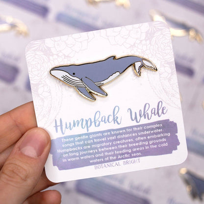 Humpback Whale Enamel Pin