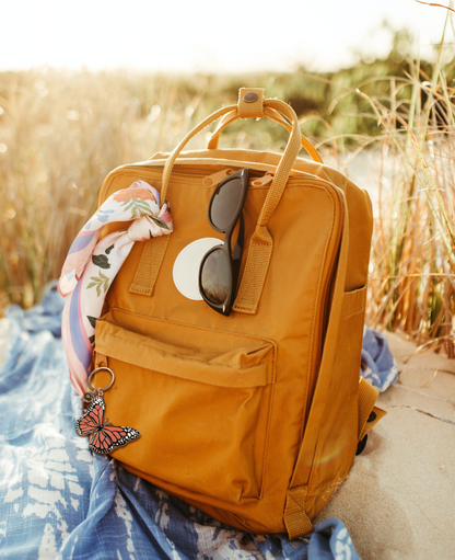 Monarch Butterfly Keychain Bag Charm,  Stocking Stuffer Gift